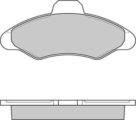 E.T.F. 12-0462 - Комплект спирачно феродо, дискови спирачки vvparts.bg