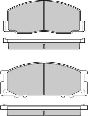 E.T.F. 12-0435 - Комплект спирачно феродо, дискови спирачки vvparts.bg