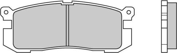 E.T.F. 12-0424 - Комплект спирачно феродо, дискови спирачки vvparts.bg
