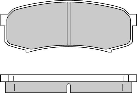 PAPE 4605A389 - Комплект спирачно феродо, дискови спирачки vvparts.bg