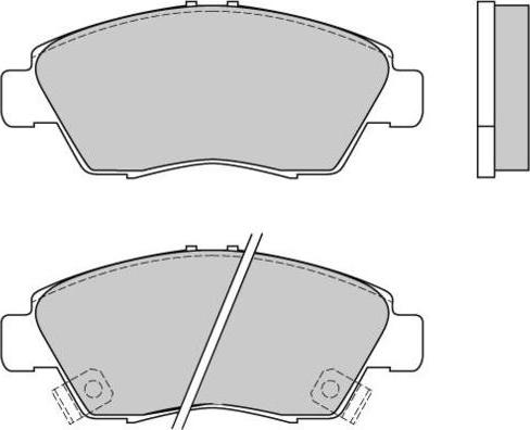 Triscan 92-P0518302 - Комплект спирачно феродо, дискови спирачки vvparts.bg