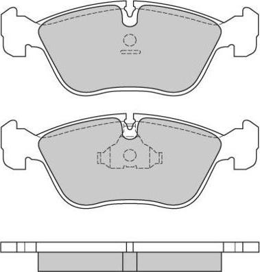 DON MDB1614 - Комплект спирачно феродо, дискови спирачки vvparts.bg