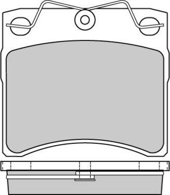 FTE 9002288 - Комплект спирачно феродо, дискови спирачки vvparts.bg