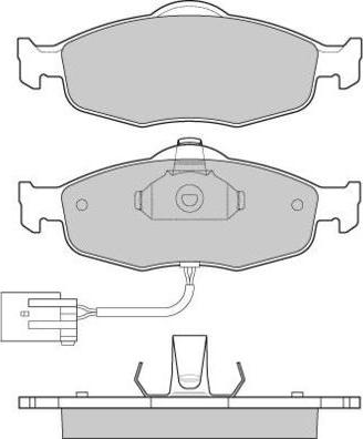 E.T.F. 12-0561 - Комплект спирачно феродо, дискови спирачки vvparts.bg