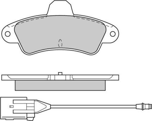 E.T.F. 12-0562 - Комплект спирачно феродо, дискови спирачки vvparts.bg