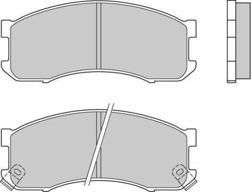 Havam HP2598 - Комплект спирачно феродо, дискови спирачки vvparts.bg