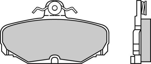 E.T.F. 12-0500 - Комплект спирачно феродо, дискови спирачки vvparts.bg