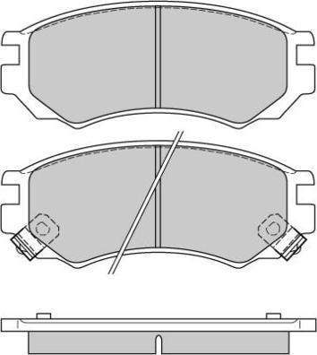 E.T.F. 12-0512 - Комплект спирачно феродо, дискови спирачки vvparts.bg