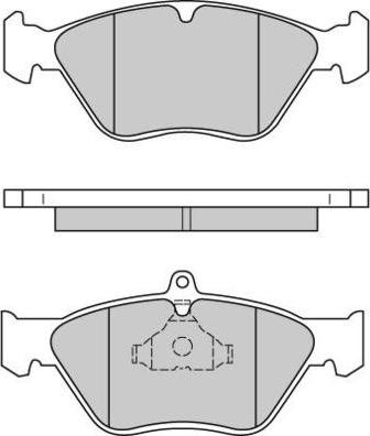 E.T.F. 12-0585 - Комплект спирачно феродо, дискови спирачки vvparts.bg