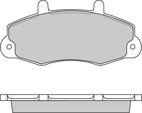 E.T.F. 12-0525 - Комплект спирачно феродо, дискови спирачки vvparts.bg