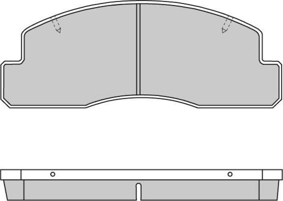 E.T.F. 12-0696 - Комплект спирачно феродо, дискови спирачки vvparts.bg