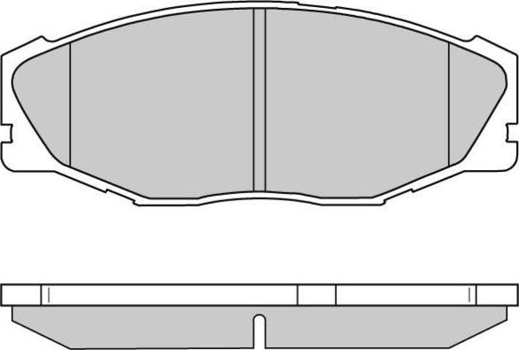 E.T.F. 12-0697 - Комплект спирачно феродо, дискови спирачки vvparts.bg