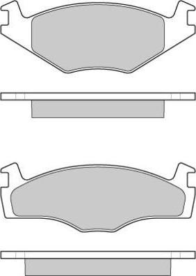 SACHS 89 - Комплект спирачно феродо, дискови спирачки vvparts.bg