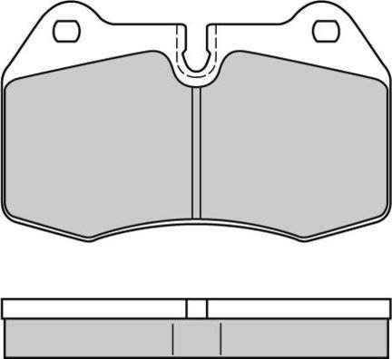 E.T.F. 12-0660 - Комплект спирачно феродо, дискови спирачки vvparts.bg