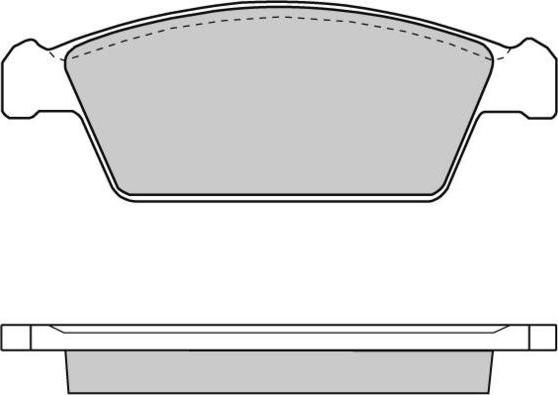 E.T.F. 12-0668 - Комплект спирачно феродо, дискови спирачки vvparts.bg