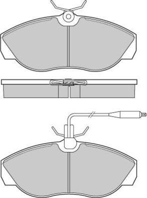 E.T.F. 12-0614 - Комплект спирачно феродо, дискови спирачки vvparts.bg
