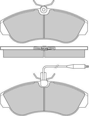 E.T.F. 12-0615 - Комплект спирачно феродо, дискови спирачки vvparts.bg
