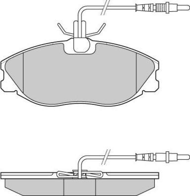 E.T.F. 12-0683 - Комплект спирачно феродо, дискови спирачки vvparts.bg
