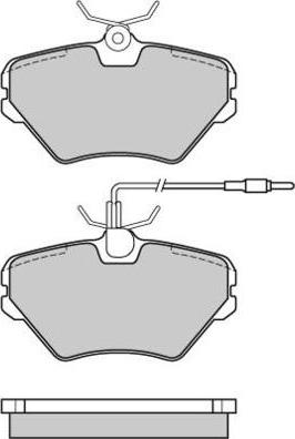 VEMA 835990 - Комплект спирачно феродо, дискови спирачки vvparts.bg