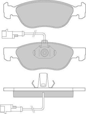 BENDIX 571888X - Комплект спирачно феродо, дискови спирачки vvparts.bg