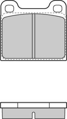 BOSCH BP603 - Комплект спирачно феродо, дискови спирачки vvparts.bg