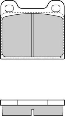 Lucas Electrical 6101012 - Комплект спирачно феродо, дискови спирачки vvparts.bg