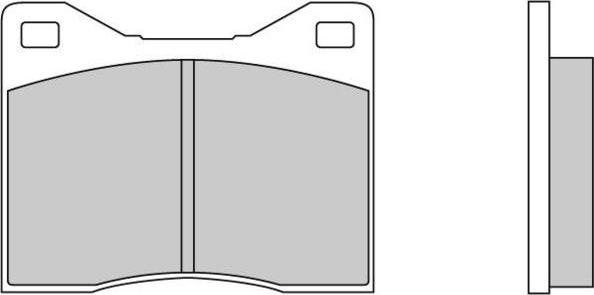 E.T.F. 12-0043 - Комплект спирачно феродо, дискови спирачки vvparts.bg