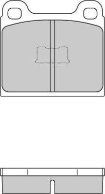 E.T.F. 12-0054 - Комплект спирачно феродо, дискови спирачки vvparts.bg