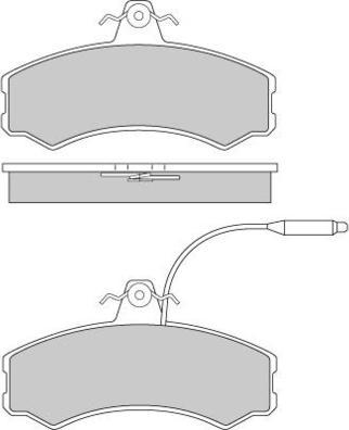 E.T.F. 12-0196 - Комплект спирачно феродо, дискови спирачки vvparts.bg
