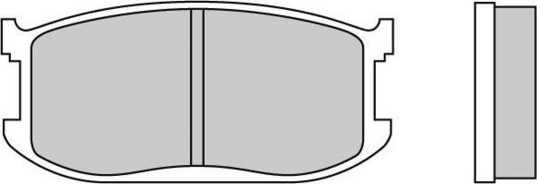 E.T.F. 12-0191 - Комплект спирачно феродо, дискови спирачки vvparts.bg