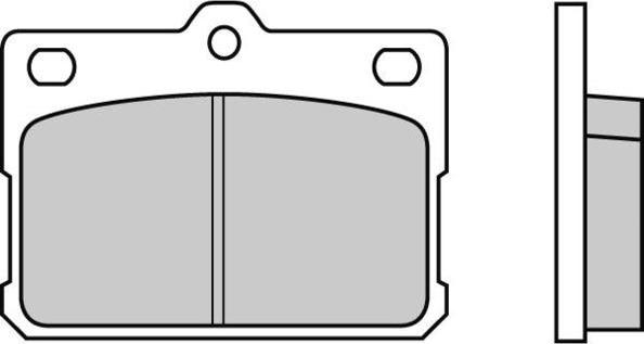 E.T.F. 12-0198 - Комплект спирачно феродо, дискови спирачки vvparts.bg