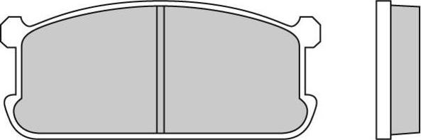 E.T.F. 12-0192 - Комплект спирачно феродо, дискови спирачки vvparts.bg