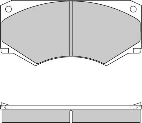 VECO VA229 - Комплект спирачно феродо, дискови спирачки vvparts.bg