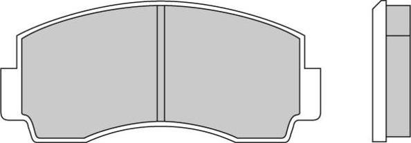E.T.F. 12-0168 - Комплект спирачно феродо, дискови спирачки vvparts.bg