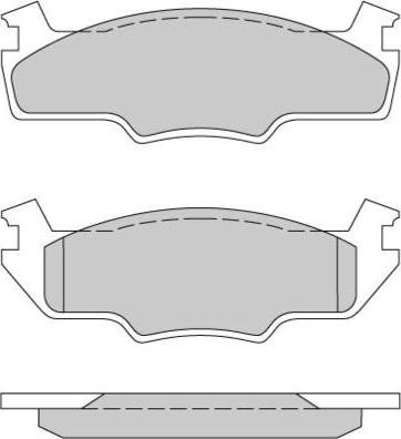 Triscan 28BK459 - Комплект спирачно феродо, дискови спирачки vvparts.bg