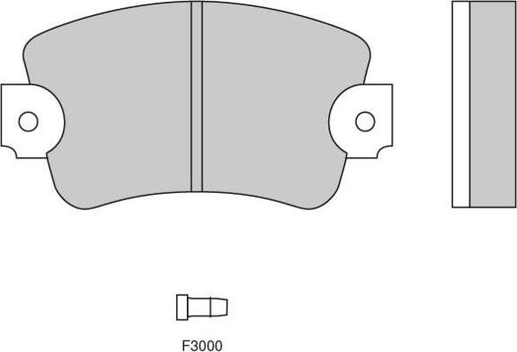 E.T.F. 12-0132 - Комплект спирачно феродо, дискови спирачки vvparts.bg