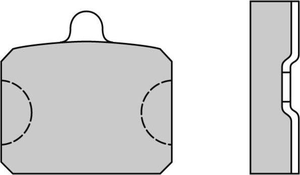 Triscan 8110.747 - Комплект спирачно феродо, дискови спирачки vvparts.bg