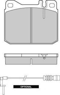 E.T.F. 12-0172 - Комплект спирачно феродо, дискови спирачки vvparts.bg