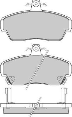 Ferodo FSL1291 - Комплект спирачно феродо, дискови спирачки vvparts.bg