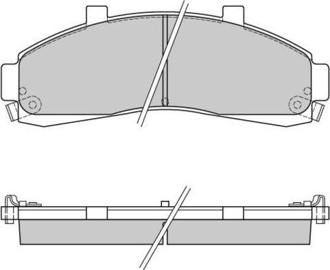 E.T.F. 12-0829 - Комплект спирачно феродо, дискови спирачки vvparts.bg