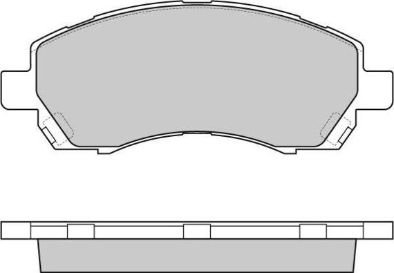 E.T.F. 12-0820 - Комплект спирачно феродо, дискови спирачки vvparts.bg