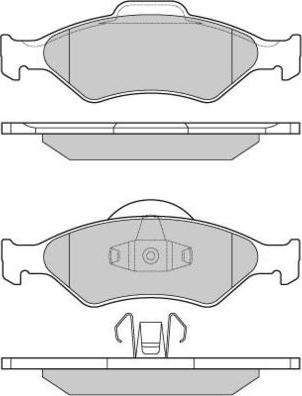 E.T.F. 12-0873 - Комплект спирачно феродо, дискови спирачки vvparts.bg