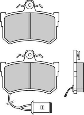 E.T.F. 12-0395 - Комплект спирачно феродо, дискови спирачки vvparts.bg