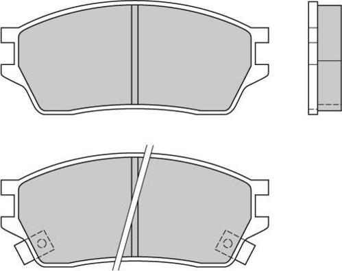 Remsa 0243.00 - Комплект спирачно феродо, дискови спирачки vvparts.bg