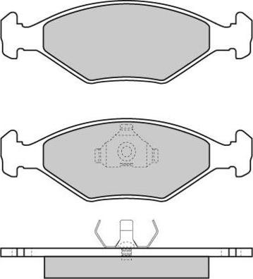 FIAT 0000005882984 - Комплект спирачно феродо, дискови спирачки vvparts.bg