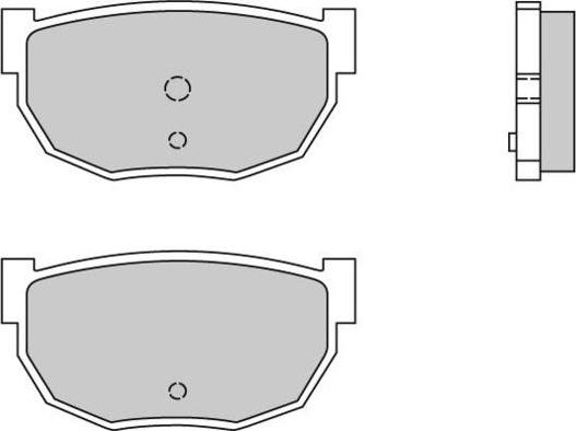 E.T.F. 12-0304 - Комплект спирачно феродо, дискови спирачки vvparts.bg