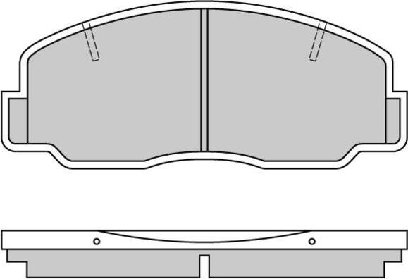 E.T.F. 12-0305 - Комплект спирачно феродо, дискови спирачки vvparts.bg