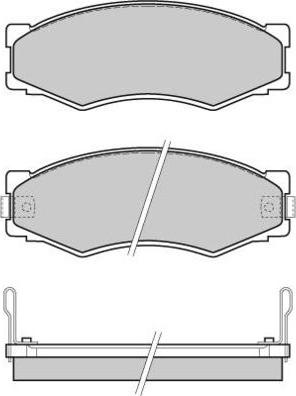 E.T.F. 12-0301 - Комплект спирачно феродо, дискови спирачки vvparts.bg