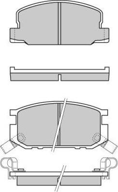 E.T.F. 12-0308 - Комплект спирачно феродо, дискови спирачки vvparts.bg
