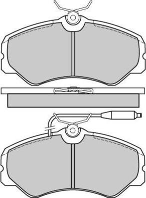 E.T.F. 12-0337 - Комплект спирачно феродо, дискови спирачки vvparts.bg